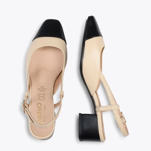 MiMaO ShopOnline AUDREY – Escarpin à Petit Talon BEIGE 3