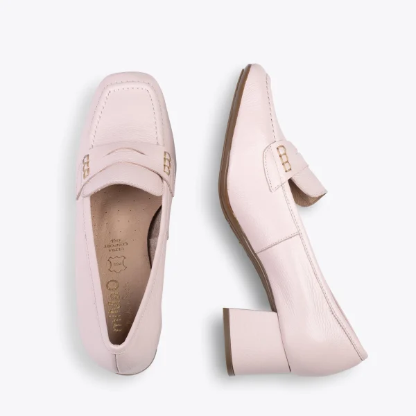 MiMaO ShopOnline ANTIFAZ – Mocassins Avec Masque à Talon Pour Femme ROSE 3