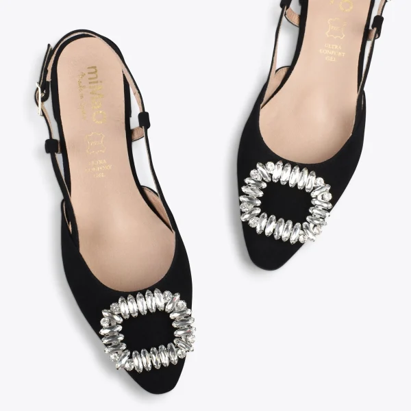 MiMaO ShopOnline BRUNCH BIJOU – Escarpins Avec Bride Arrière Et STRASS NOIR 3