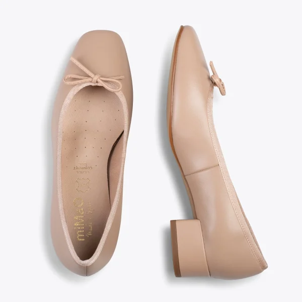 MiMaO ShopOnline OPÉRA – Ballerines à Talon NUDE 3
