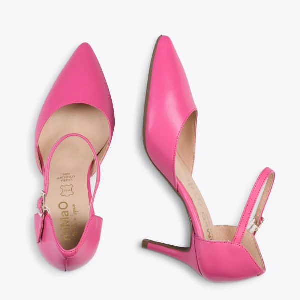 MiMaO ShopOnline DONNA – Chaussures De Soirée Confortables à Talon FUCHSIA 3