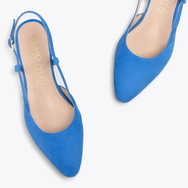 MiMaO ShopOnline BRUNCH – Chaussures à Talon Bas Et Bride Arrière BLEU 3
