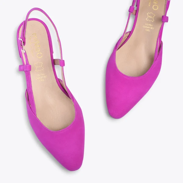 MiMaO ShopOnline BRUNCH – Chaussures à Talon Bas Et Bride Arrière POURPRE 3