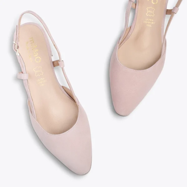 MiMaO ShopOnline BRUNCH – Chaussures à Talon Bas Et Bride Arrière NUDE 3