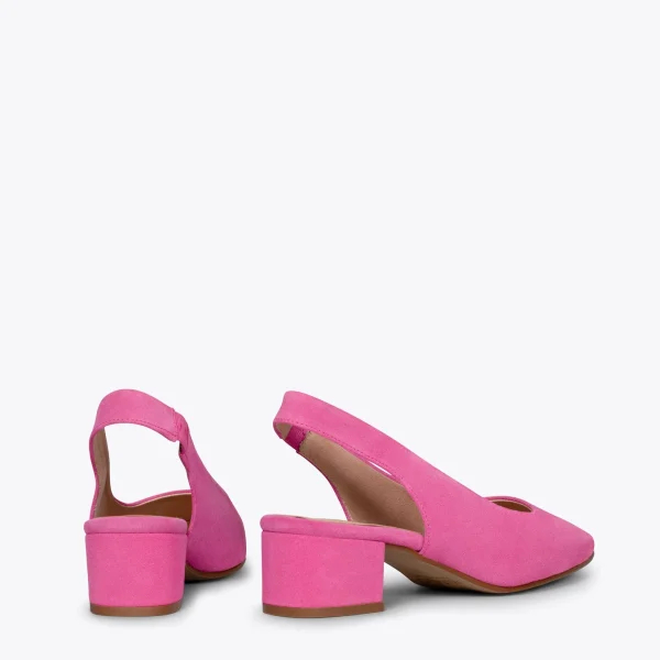 MiMaO ShopOnline URBAN LADY – Escarpins à Talon Moyen à Bride Arrière FUCHSIA 4