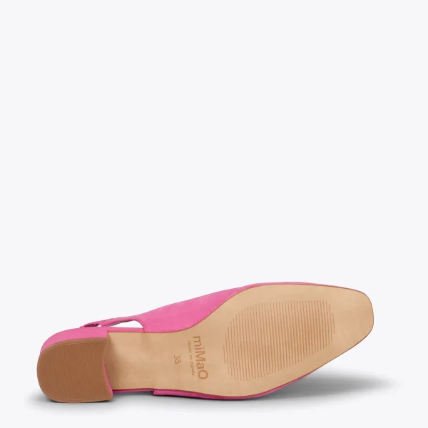 MiMaO ShopOnline URBAN LADY – Escarpins à Talon Moyen à Bride Arrière FUCHSIA 6