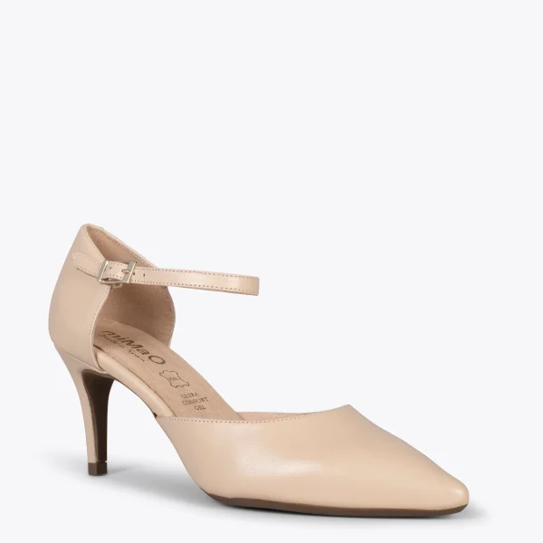 MiMaO ShopOnline DONNA – Chaussures De Soirée Confortables à Talon BEIGE 5