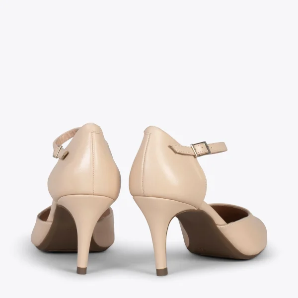 MiMaO ShopOnline DONNA – Chaussures De Soirée Confortables à Talon BEIGE 4