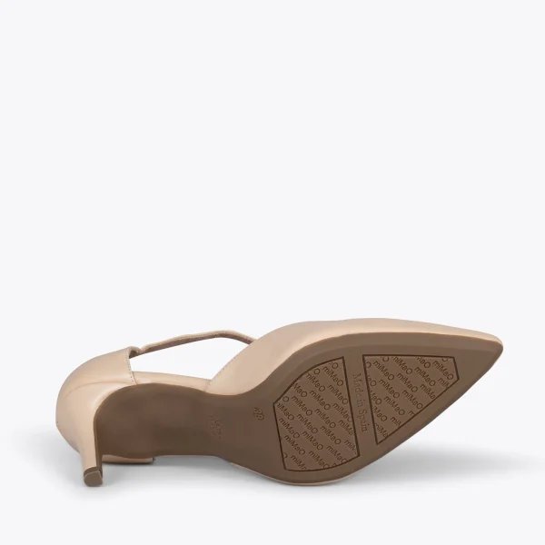 MiMaO ShopOnline DONNA – Chaussures De Soirée Confortables à Talon BEIGE 6