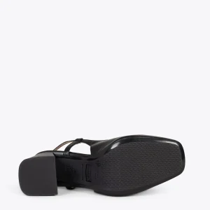 MiMaO ShopOnline MIA À BRIDE ARRIÈRE – Slingback à Talon Large NOIR 17
