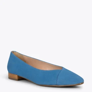 MiMaO ShopOnline MARIE – Chaussures à Talon Bas Et Bout Fin BLEU 15