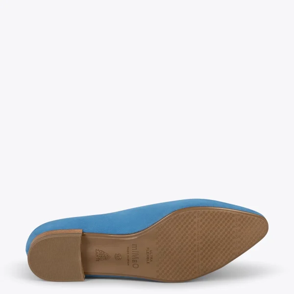 MiMaO ShopOnline MARIE – Chaussures à Talon Bas Et Bout Fin BLEU 6