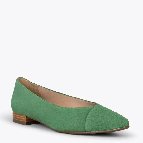 MiMaO ShopOnline MARIE – Chaussures à Talon Bas Et Bout Fin VERT 5