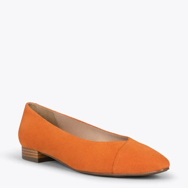 MiMaO ShopOnline MARIE – Chaussures à Talon Bas Et Bout Fin ORANGE 5