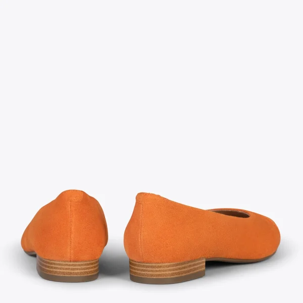 MiMaO ShopOnline MARIE – Chaussures à Talon Bas Et Bout Fin ORANGE 4