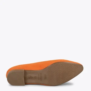 MiMaO ShopOnline MARIE – Chaussures à Talon Bas Et Bout Fin ORANGE 16