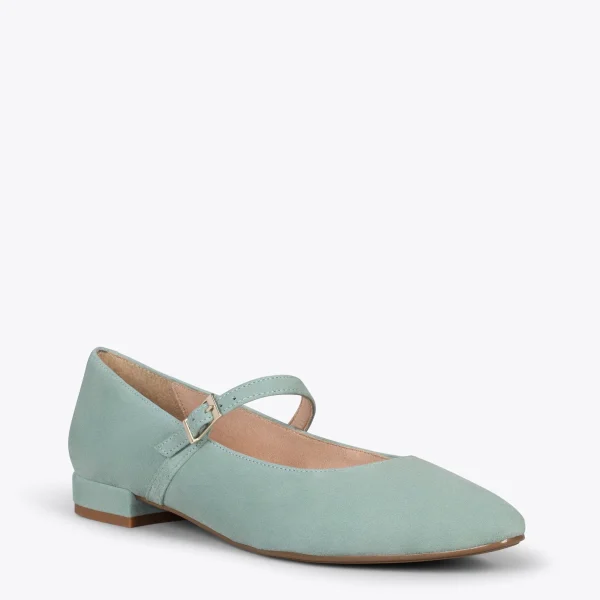 MiMaO ShopOnline BABIES – Ballerines à Bracelet VERT EAU 5
