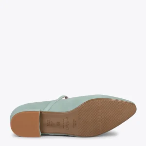 MiMaO ShopOnline BABIES – Ballerines à Bracelet VERT EAU 17