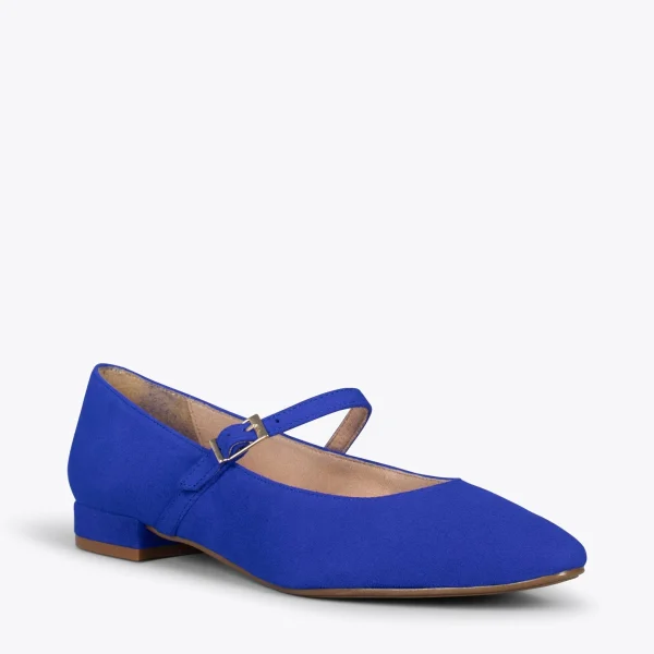 MiMaO ShopOnline BABIES – Ballerines à Bracelet BLEU ROI 5