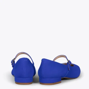 MiMaO ShopOnline BABIES – Ballerines à Bracelet BLEU ROI 13