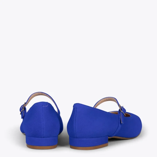 MiMaO ShopOnline BABIES – Ballerines à Bracelet BLEU ROI 4