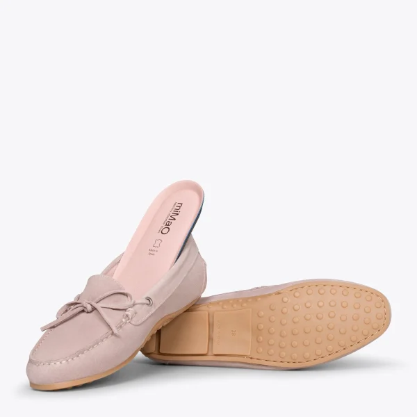 MiMaO ShopOnline BOUCLE – Mocassins Pour Femme à Semelle Amovible NUDE 6