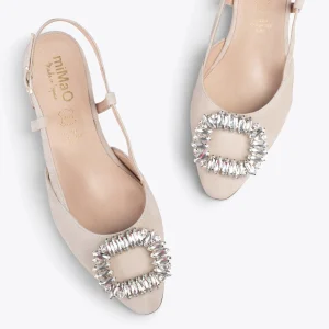 MiMaO ShopOnline BRUNCH BIJOU – Escarpins Avec Bride Arrière Et STRASS TAUPE 11