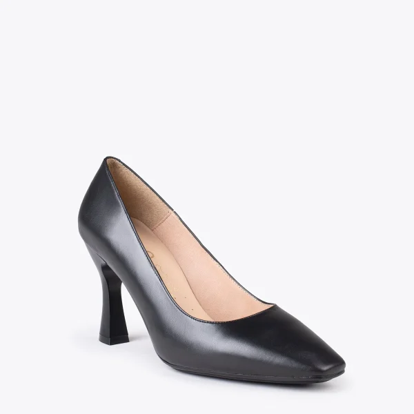 MiMaO ShopOnline URBAN GLAM CARRÉ – Chaussures à Talon évasé NOIR 5