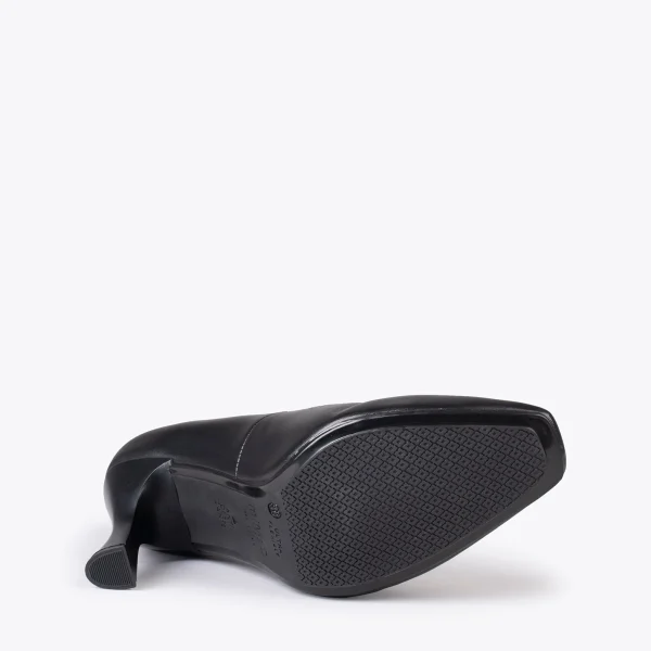 MiMaO ShopOnline URBAN GLAM CARRÉ – Chaussures à Talon évasé NOIR 6