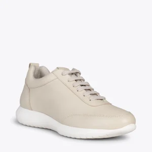 MiMaO ShopOnline MIAMI – Baskets En Cuir Nappa à Lacets BEIGE 15