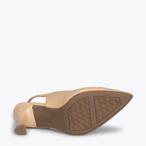 MiMaO ShopOnline GLAM À BRIDE ARRIÈRE – Chaussures à Talon En Cuir Nappa SABLE 17