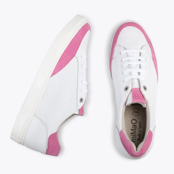 MiMaO ShopOnline SNEAKER MIL PUNTOS – Tennis Casual Pour Femme ROSE 3