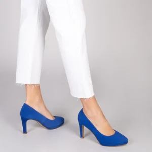 MiMaO ShopOnline PLATEFORME – Escarpins à Talon Haut Et Plateforme BLEU ROI 19
