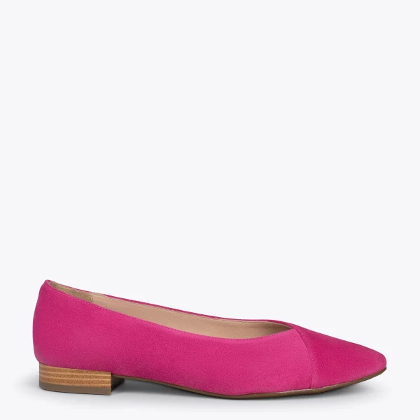 MiMaO ShopOnline MARIE – Chaussures à Talon Bas Et Bout Fin FUCHSIA 1
