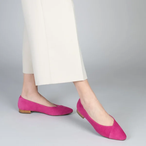 MiMaO ShopOnline MARIE – Chaussures à Talon Bas Et Bout Fin FUCHSIA 7