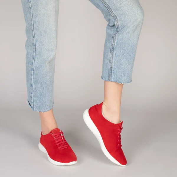MiMaO ShopOnline WALK – Baskets Confortables Pour Femme ROUGE 7