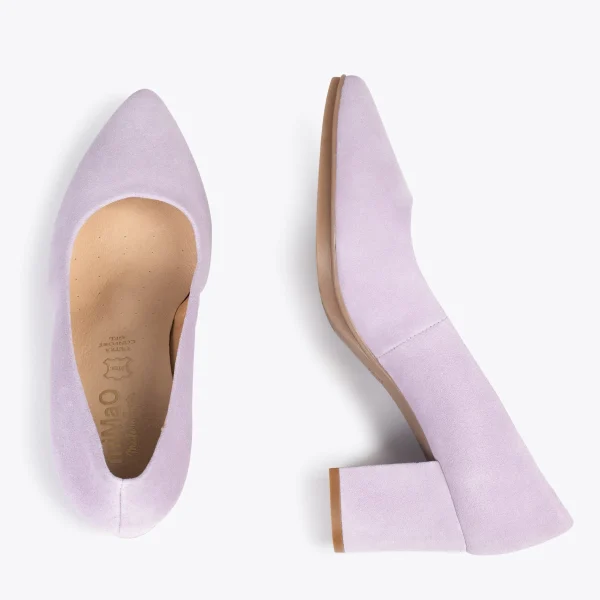 MiMaO ShopOnline URBAN S – Chaussures à Talon Moyen En Daim LILA 3