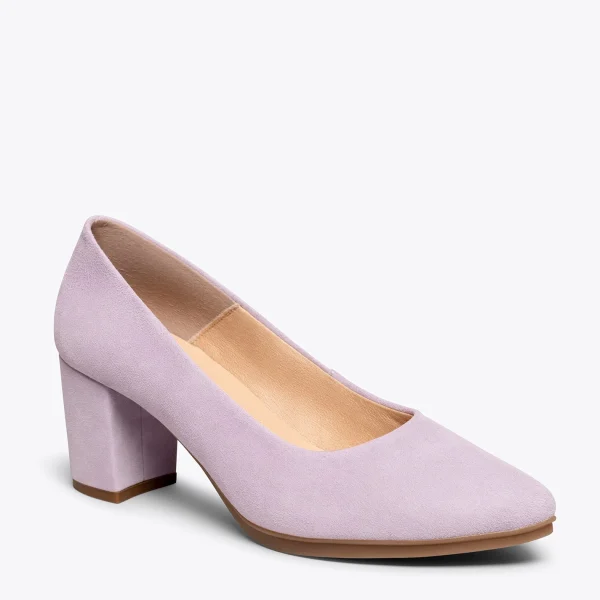 MiMaO ShopOnline URBAN S – Chaussures à Talon Moyen En Daim LILA 5