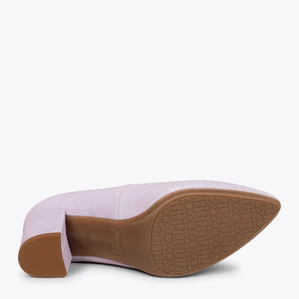 MiMaO ShopOnline URBAN S – Chaussures à Talon Moyen En Daim LILA 6