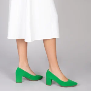 MiMaO ShopOnline URBAN S – Chaussures à Talon Moyen En Daim VERT 19