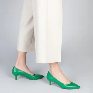 MiMaO ShopOnline URBAN KITTEN – Chaussures à Talon Kitten En Cuir Nappa VERT 19