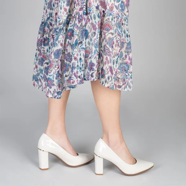 MiMaO ShopOnline URBAN VERNI – Chaussures à Talon En Cuir Verni Et Détail Métallique OS 7