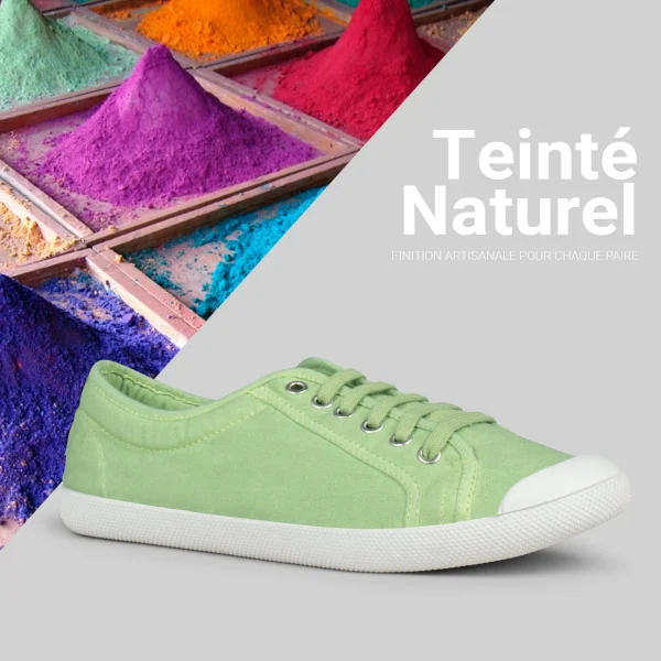 MiMaO ShopOnline BAOBAB – Tennis à Lacets En Toile De Coton De IO&GO BLEU 7