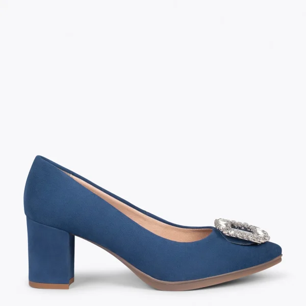 MiMaO ShopOnline URBAN S BIJOU – Chaussures à Talon Strass BLEU 1