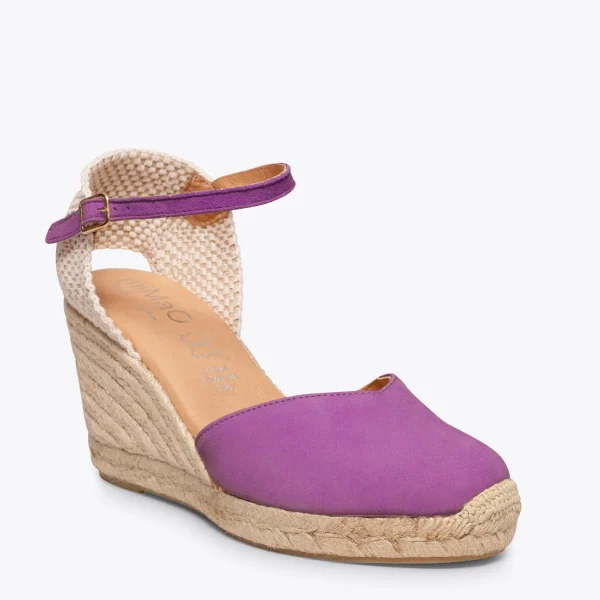 MiMaO ShopOnline NERJA – Espadrilles à Talon Haut VIOLET 5