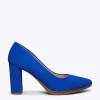 MiMaO ShopOnline URBAN – Chaussures à Talon Haut En Daim BLEU ROI 22