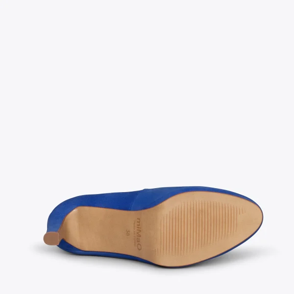 MiMaO ShopOnline PLATEFORME – Escarpins à Talon Haut Et Plateforme BLEU ROI 6