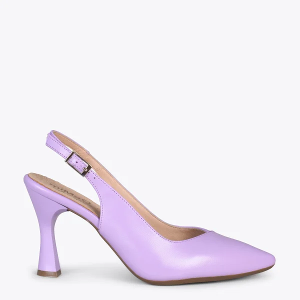 MiMaO ShopOnline GLAM À BRIDE ARRIÈRE – Chaussures à Talon En Cuir Nappa LILA 1