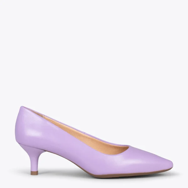 MiMaO ShopOnline URBAN KITTEN – Chaussures à Talon Kitten En Cuir Nappa LILA 1