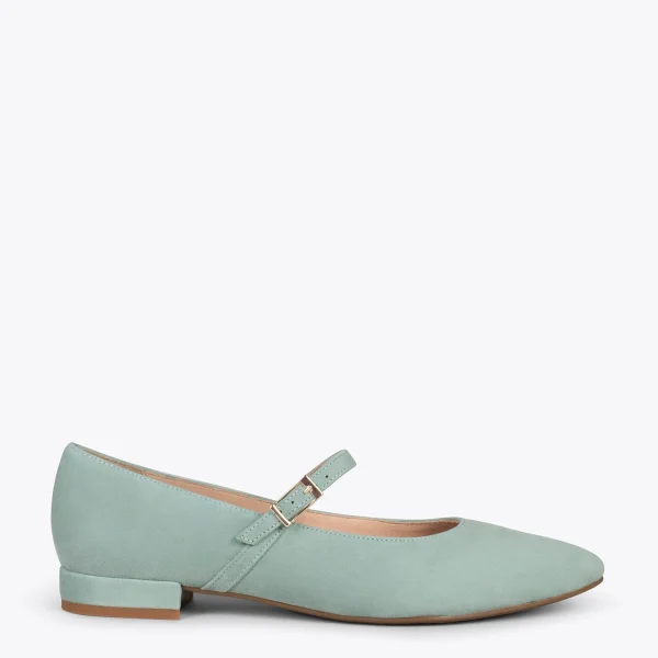 MiMaO ShopOnline BABIES – Ballerines à Bracelet VERT EAU 1